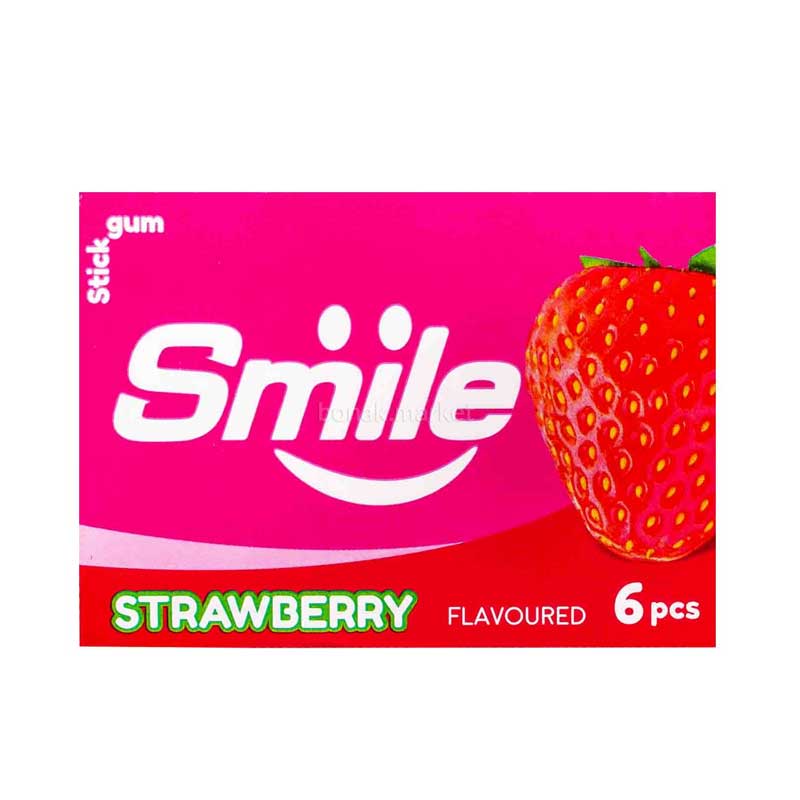 آدامس استیک اسمایل (Smile) طعم توت فرنگی