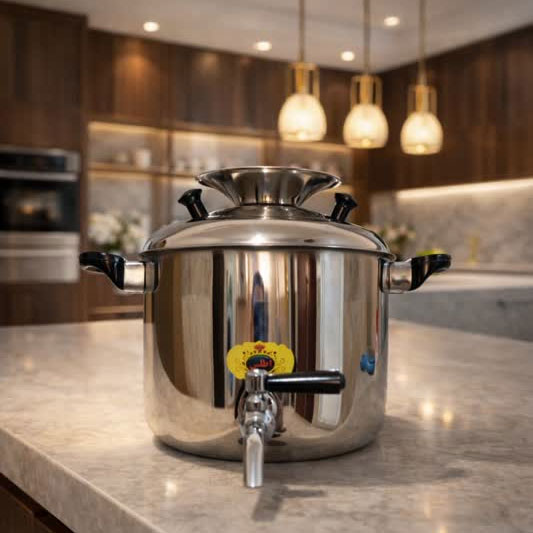 کتری استیل شیردار سایز 7